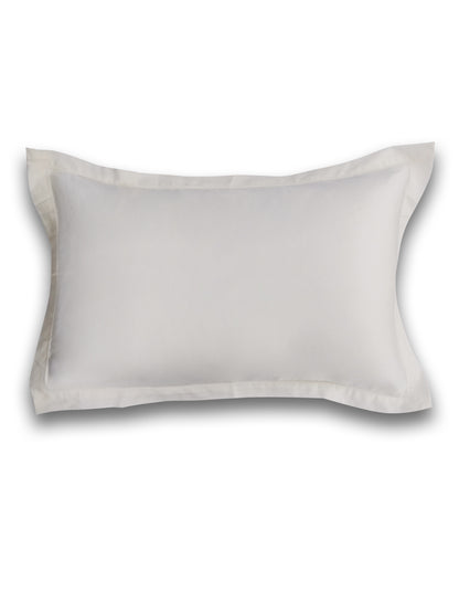 Solid Ivory White Pillow Cover Set – Premium Cotton – Set of 2