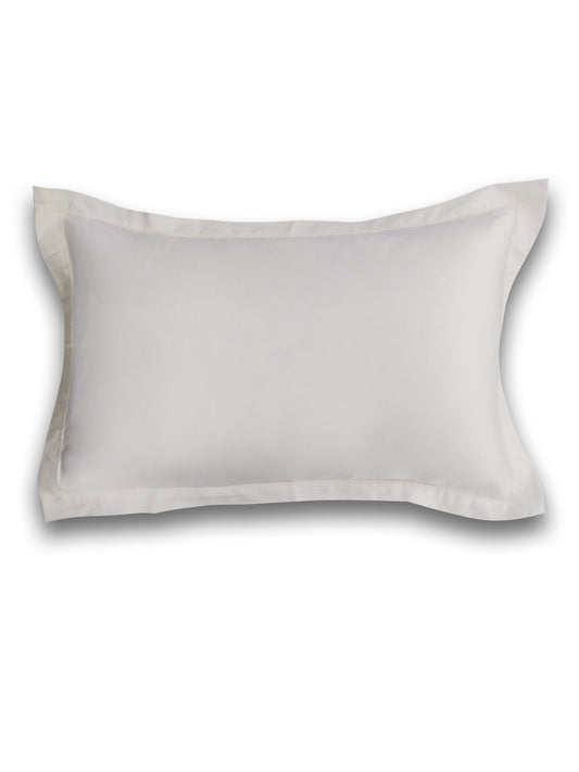 Solid Ivory White Pillow Cover Set – Premium Cotton – Set of 2
