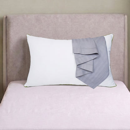 AtoZ Home Decor Cotton Pillow & Strips Pillow Cover Combo Set (68 x 45 cm)