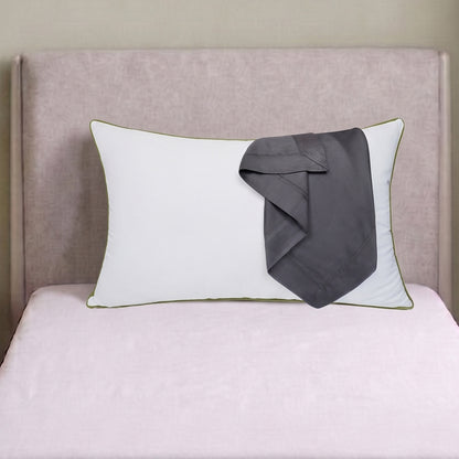 AtoZ Home Decor Cotton Pillow & Plain Pillow Cover Combo Set (68 x 45 cm)