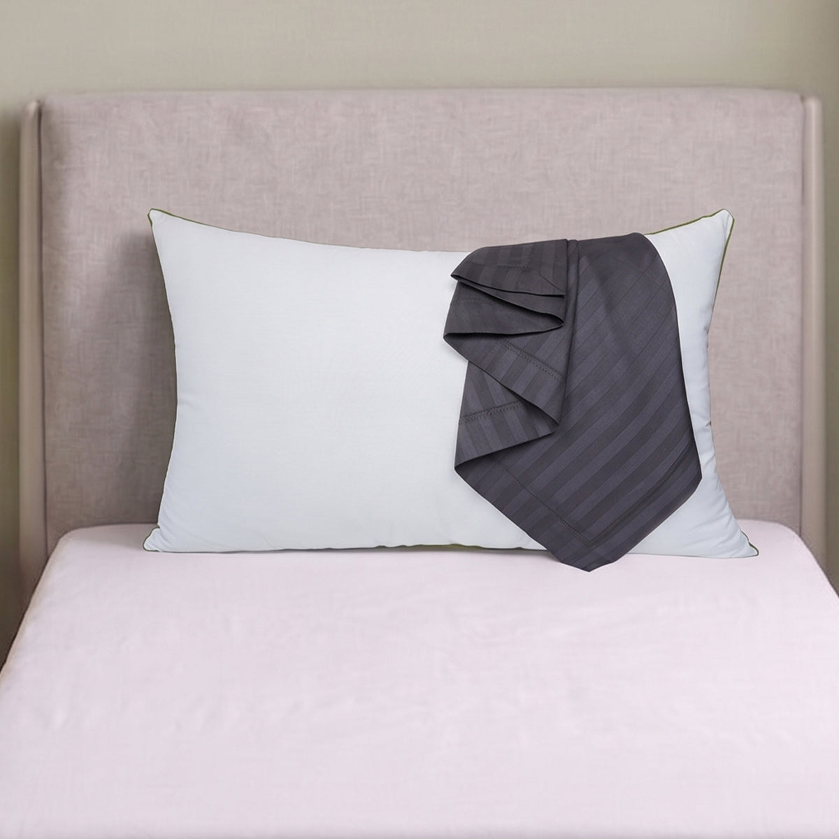 AtoZ Home Decor Cotton Pillow & Strips Pillow Cover Combo Set