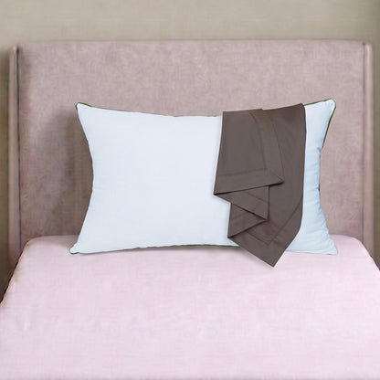 AtoZ Home Decor Cotton Pillow & Plain Pillow Cover Combo Set (68 x 45 cm)