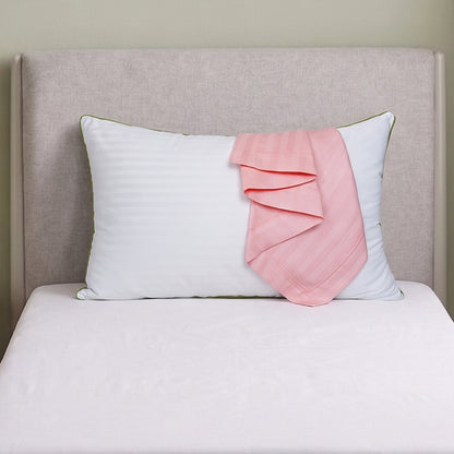 AtoZ Home Decor Cotton Pillow & Strips Pillow Cover Combo Set (68 x 45 cm)