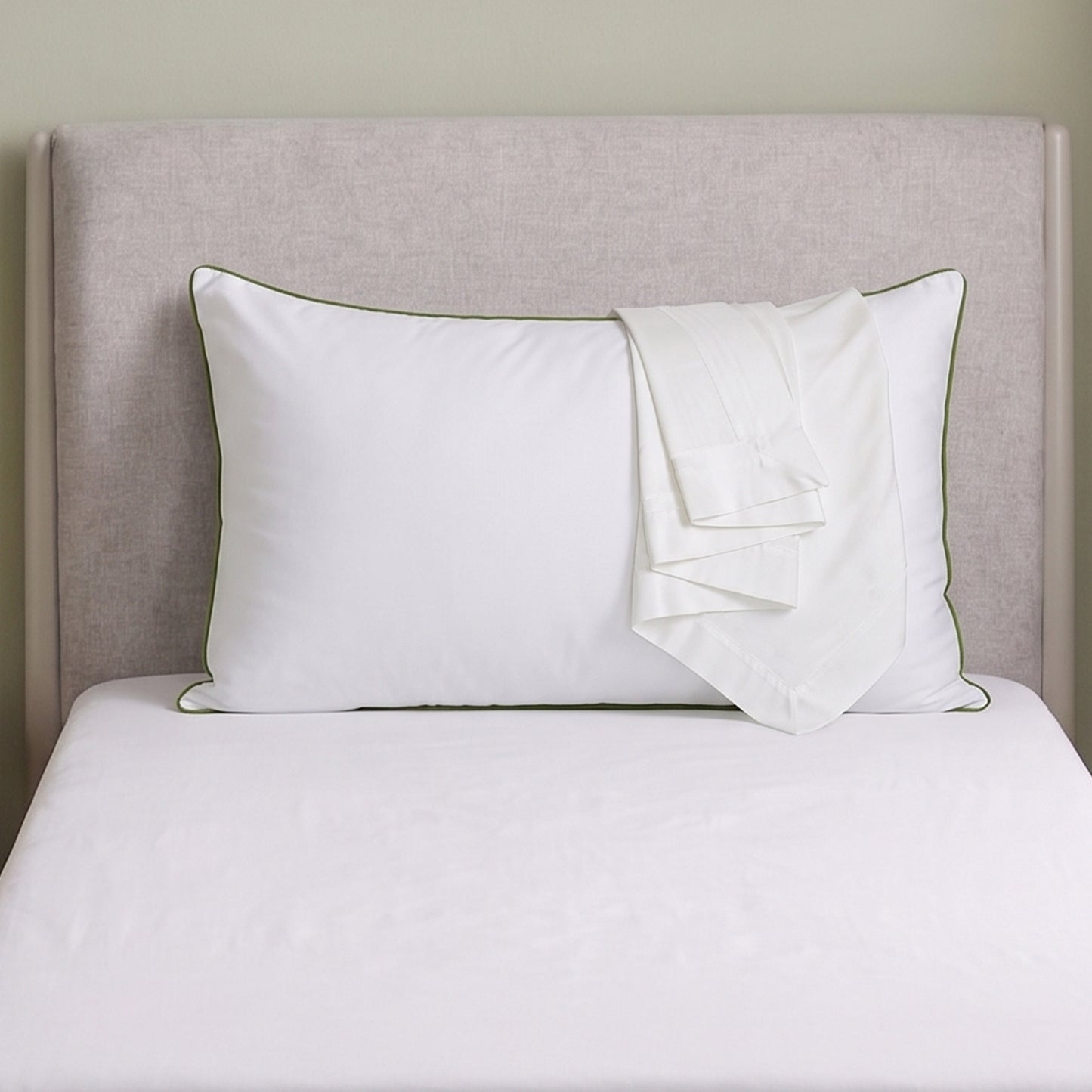 AtoZ Home Decor Cotton Pillow & Plain Pillow Cover Combo Set (68 x 45 cm)