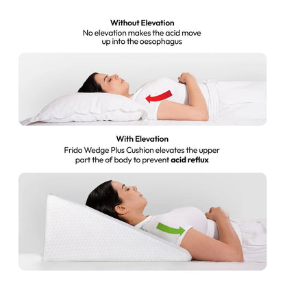 AtoZ Home Decor Dual-Foam Acid Reflux Wedge Pillow for Back & Neck Support