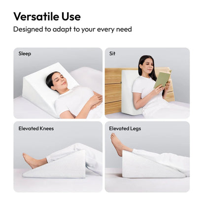 AtoZ Home Decor Dual-Foam Acid Reflux Wedge Pillow for Back & Neck Support
