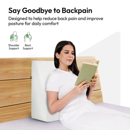 AtoZ Home Decor Dual-Foam Acid Reflux Wedge Pillow for Back & Neck Support