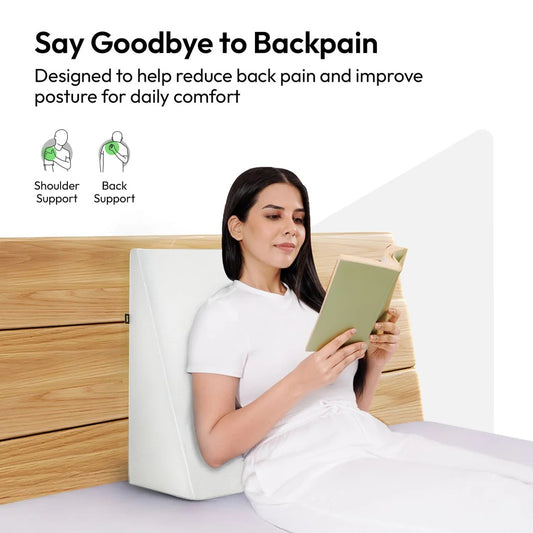 AtoZ Home Decor Dual-Foam Acid Reflux Wedge Pillow for Back & Neck Support