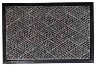 AtoZ Home Decor Diamond Pattern Anti-Slip Rubber Door Mat (60x40 cm)