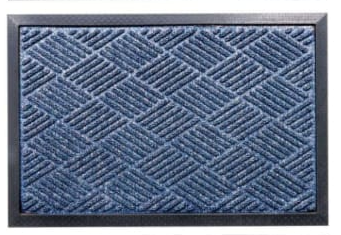 AtoZ Home Decor Diamond Pattern Anti-Slip Rubber Door Mat (60x40 cm)