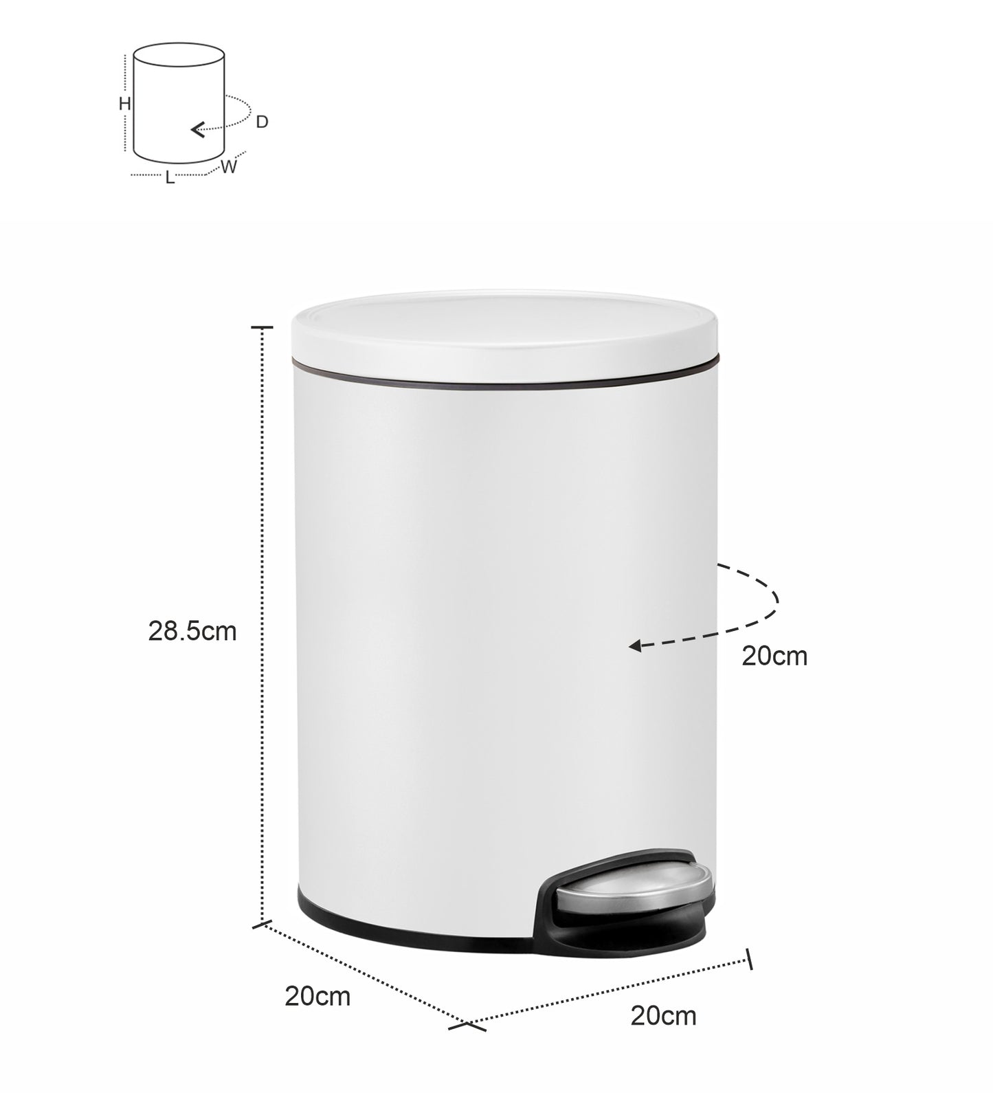 Soft-Close Step Trash Bin – Elegant & Functional Design