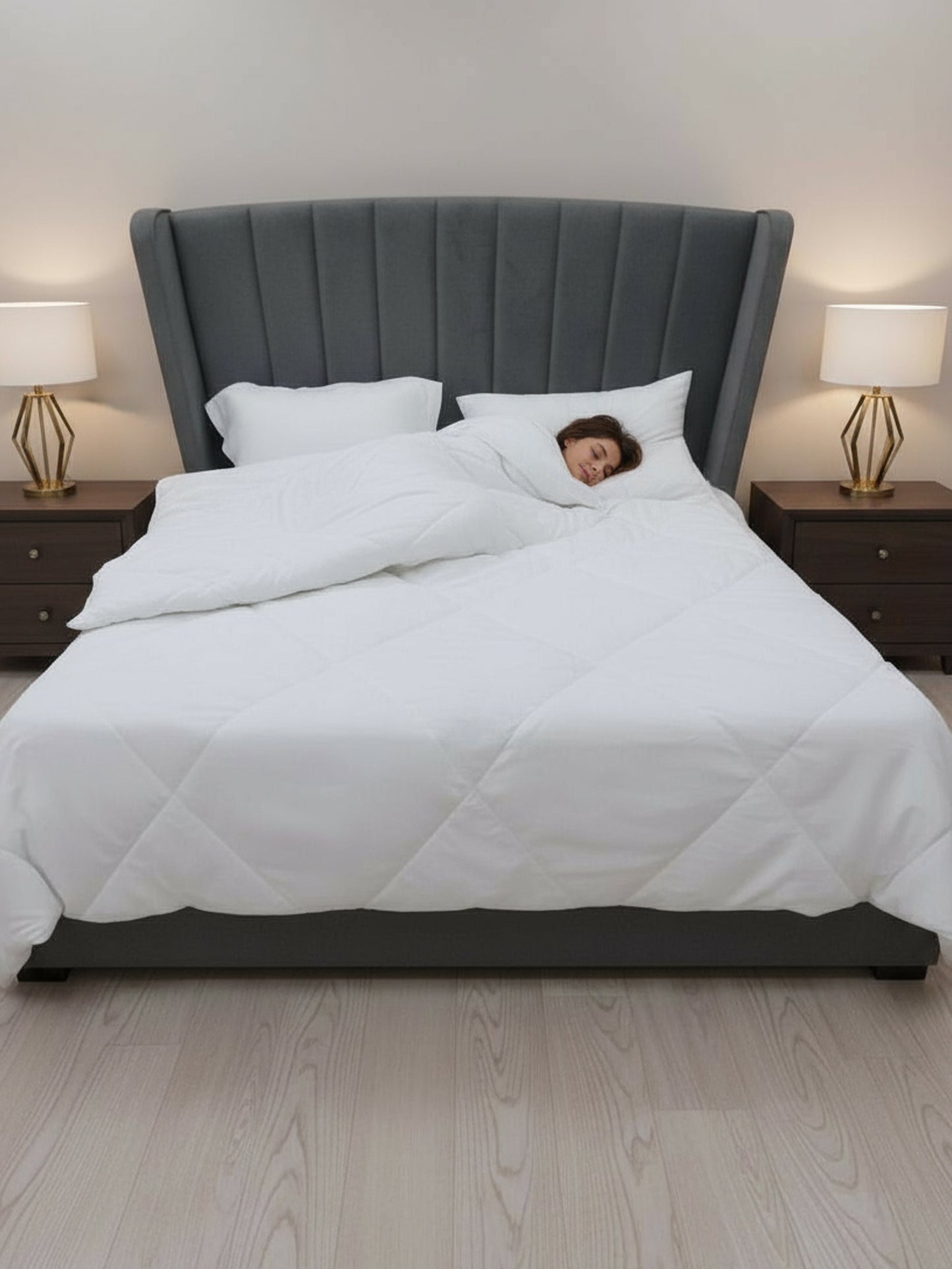 Star Collection Reversible Double Bed Comforter (230x275 cm)