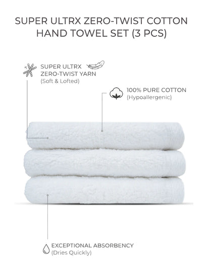 Atoz Home Decor Super Ultrx Zero-Twist Cotton Face Towel Set