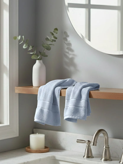 Himeya Classic 100% Cotton Hand Towels | Ultra Soft Set of 2