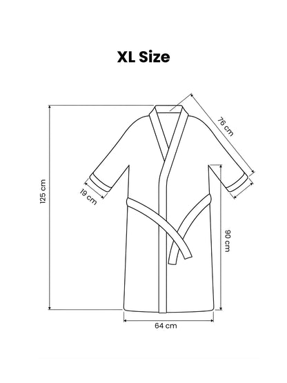 Atoz Home Decor Hue Microfiber Unisex Bathrobe