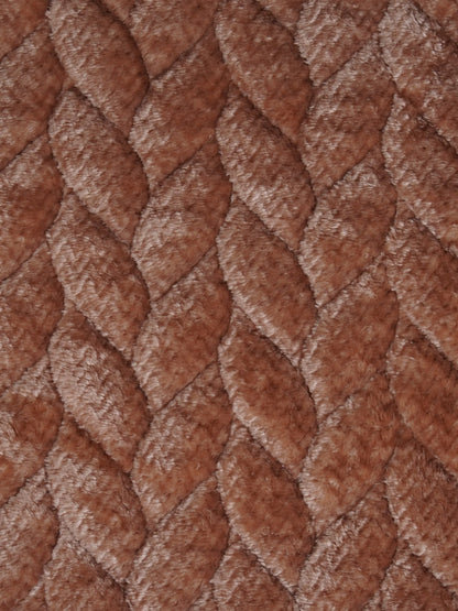 AtoZ Home Decor Luxury Textured Braided Velvet Sofa Cover | Braided Chevron Pattern