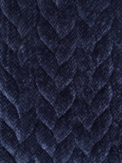 AtoZ Home Decor Luxury Textured Braided Velvet Sofa Cover | Braided Chevron Pattern