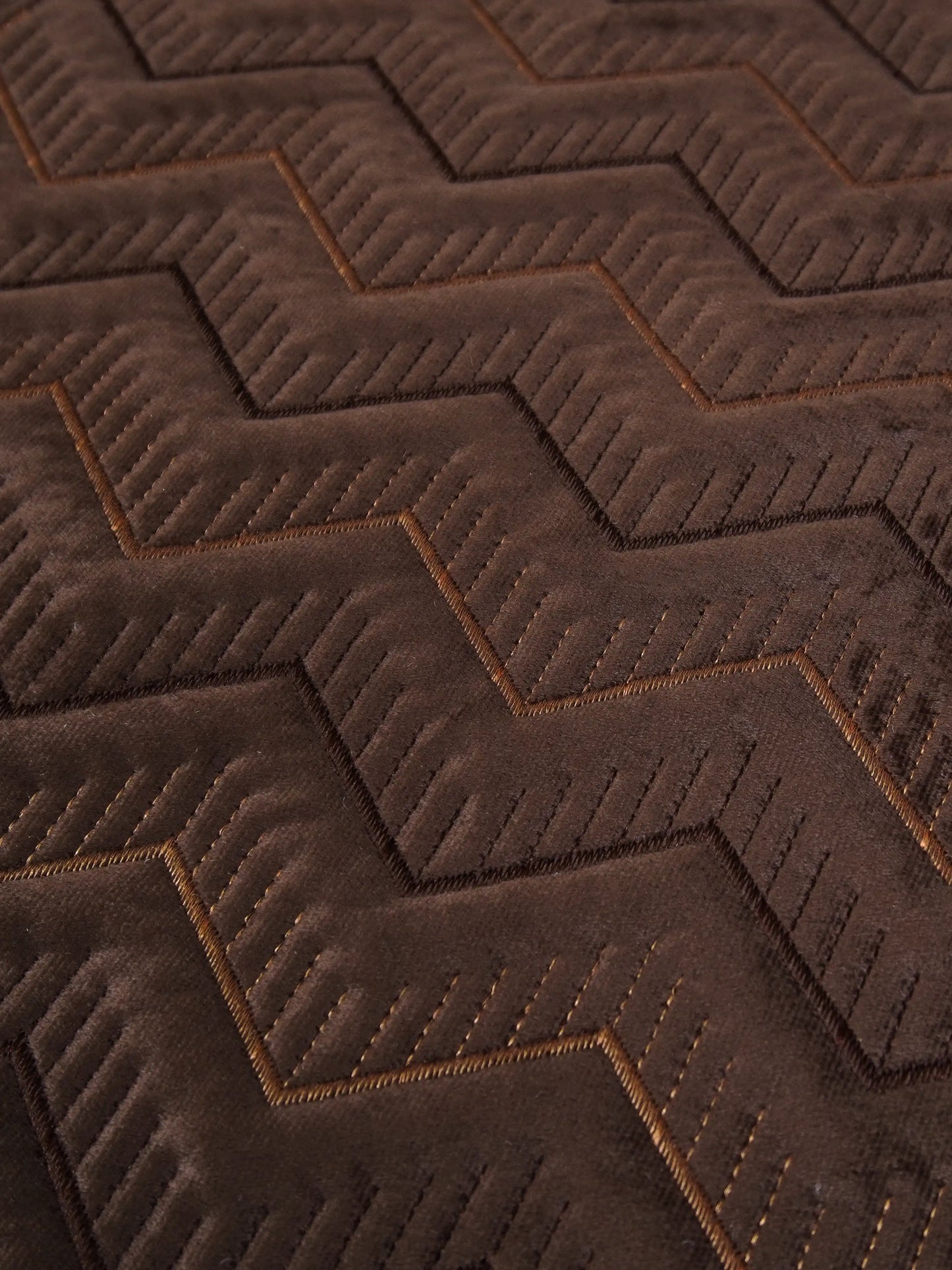 AtoZ Home Decor Embossed Velvet Geometric Sofa Cover | Anti-Slip Couch Protector