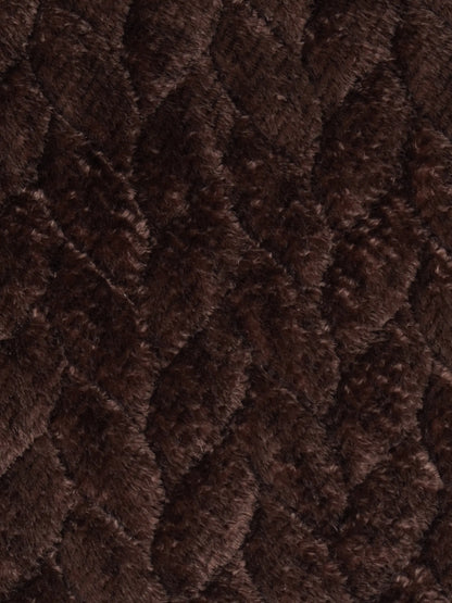 AtoZ Home Decor Luxury Textured Braided Velvet Sofa Cover | Braided Chevron Pattern