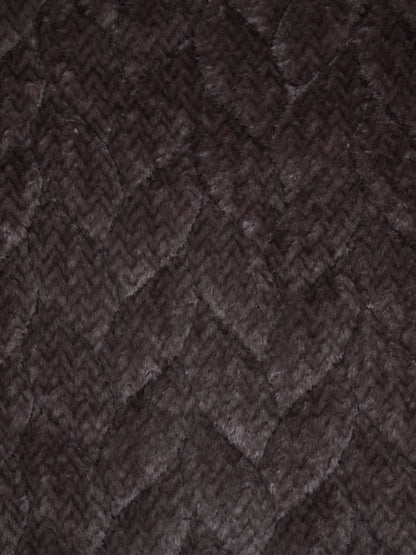 AtoZ Home Decor Luxury Textured Braided Velvet Sofa Cover | Braided Chevron Pattern