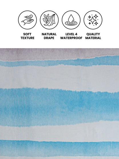 AtoZ Home Decor Waterproof Shower Curtain with Hooks (Multi-Pattern Collection)