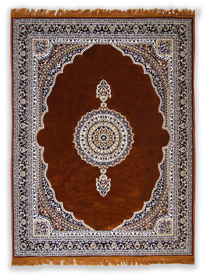 AtoZ Home Decor Velvet Carpet – Traditional Collection (5 ft x 7 ft)