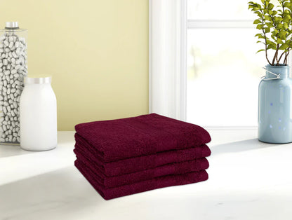 COLORFAS Face Towel Set of 4 Pieces – 100% Cotton by Spaces