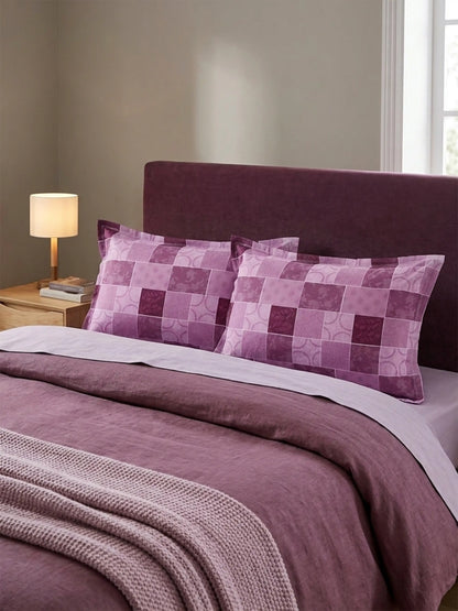 Atoz Home Decor Geometric Printed Cotton Pillow Covers (Set of 1 & 2)