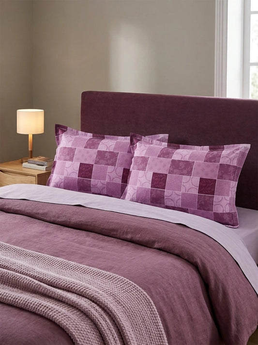 Atoz Home Decor Geometric Printed Cotton Pillow Covers (Set of 1 & 2)