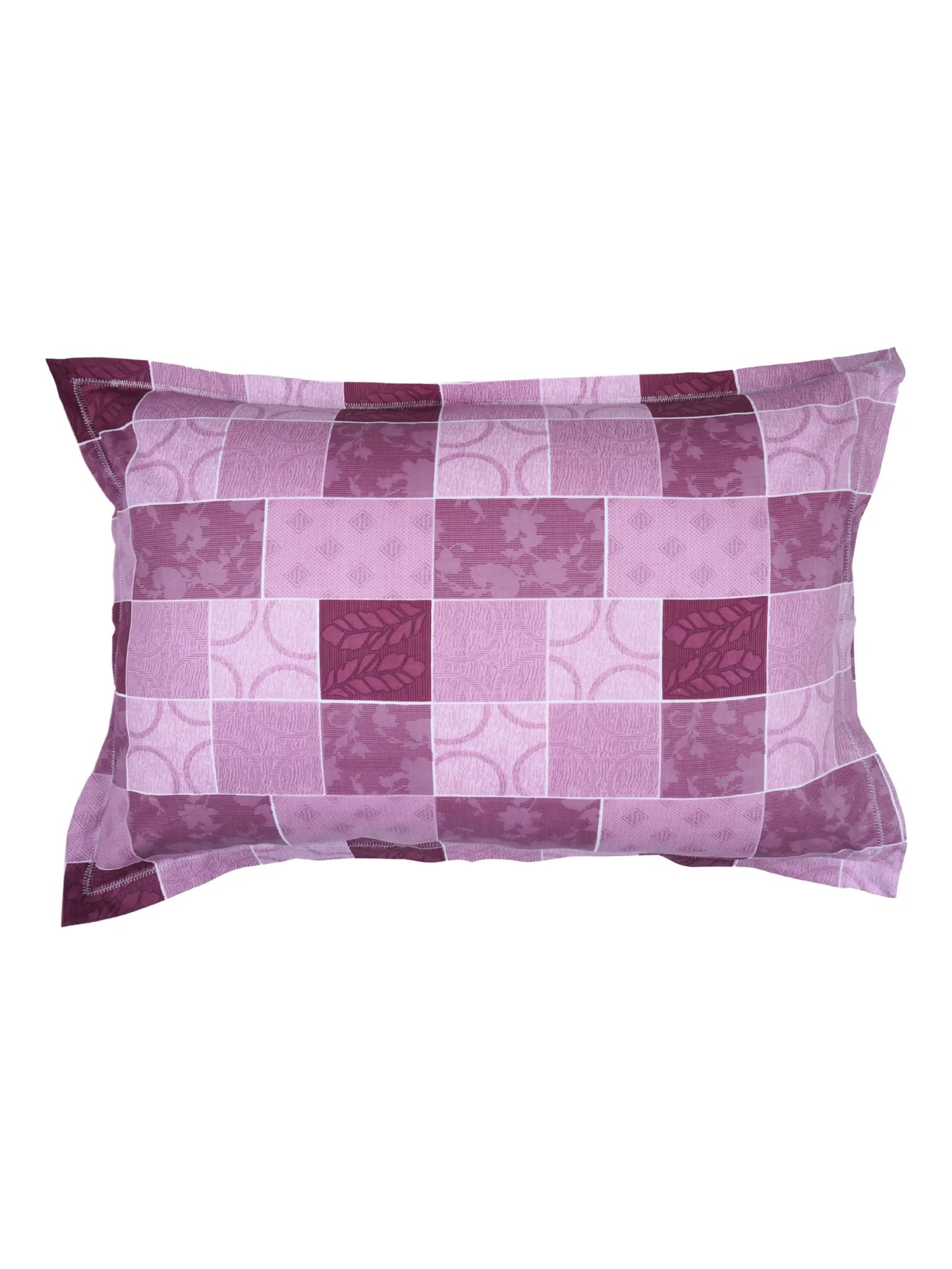 AtoZ Home Decor Cotton Pillow & Checkerd Pillow Cover Combo Set