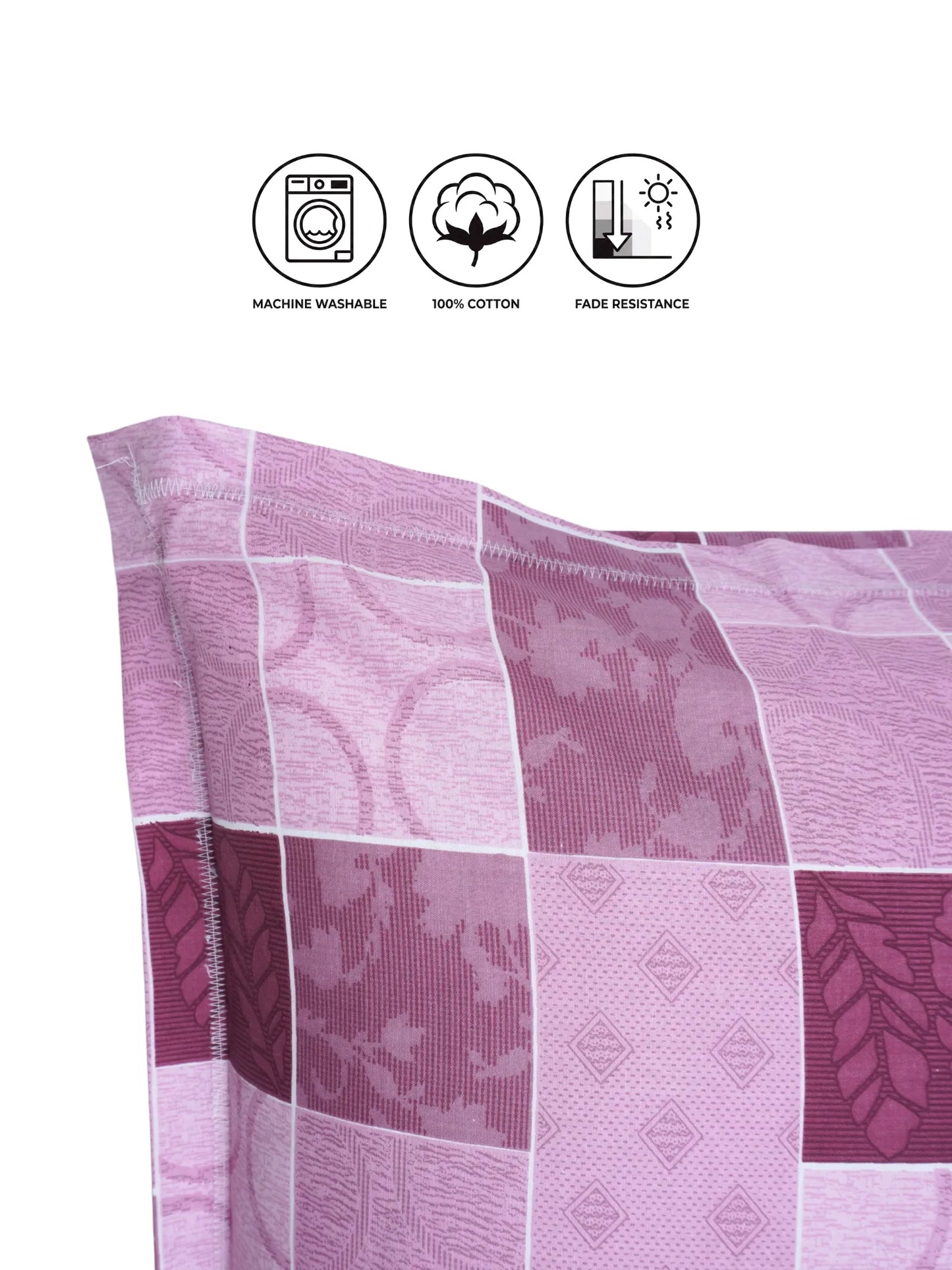 Atoz Home Decor Geometric Printed Cotton Pillow Covers (Set of 1 & 2)