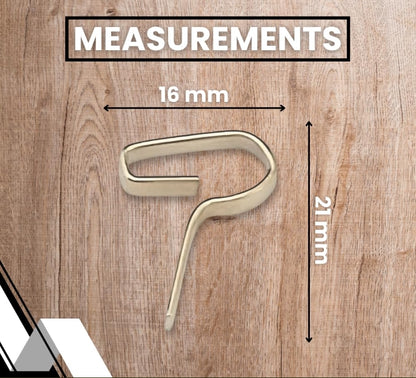 Metal Curtain Channel Hooks (Set of 24) – Durable, Rust-Resistant