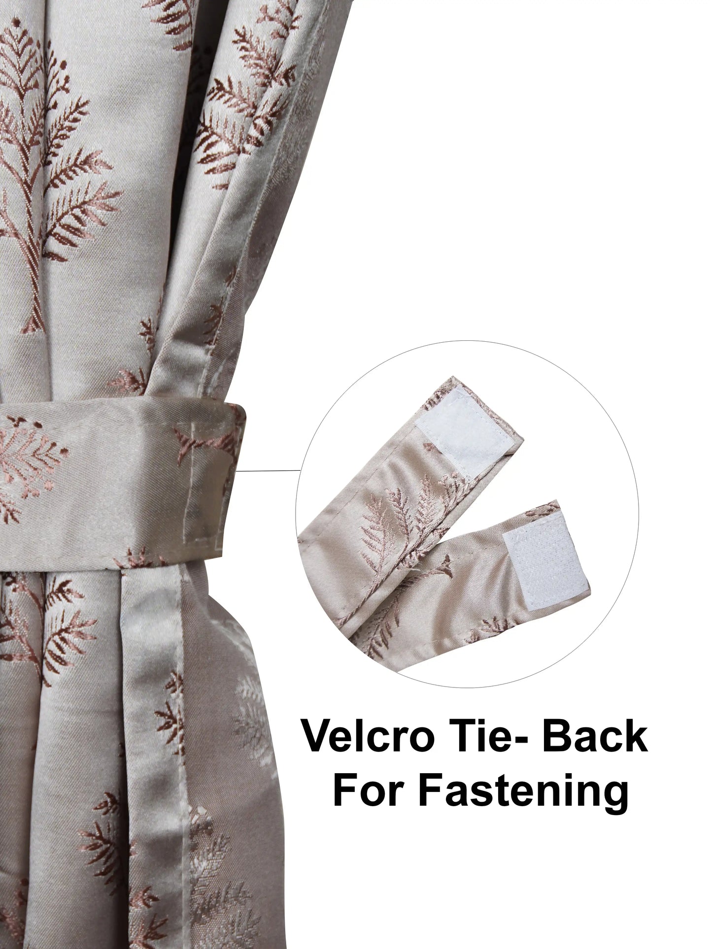 AtoZ Home Decor Fern Embroidered Curtains (Multiple Sizes & Colors)
