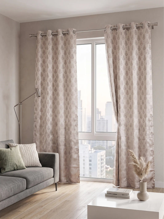 AtoZ Home Decor Fern Embroidered Curtains (Multiple Sizes & Colors)