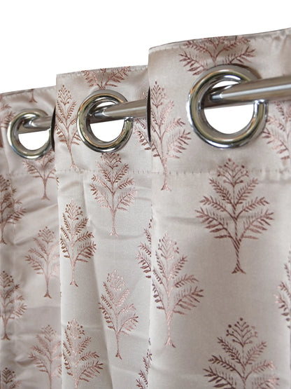 AtoZ Home Decor Fern Embroidered Curtains (Multiple Sizes & Colors)