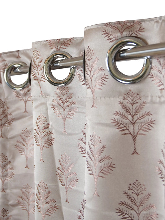 AtoZ Home Decor Fern Embroidered Curtains (Multiple Sizes & Colors)