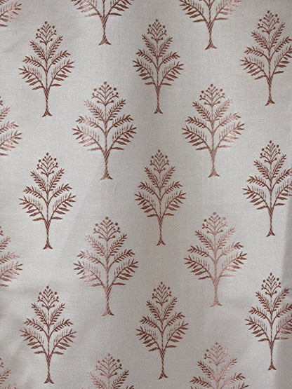 AtoZ Home Decor Fern Embroidered Curtains (Multiple Sizes & Colors)
