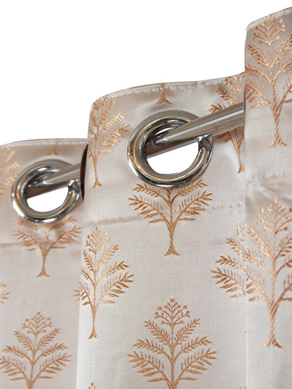 AtoZ Home Decor Fern Embroidered Curtains (Multiple Sizes & Colors)