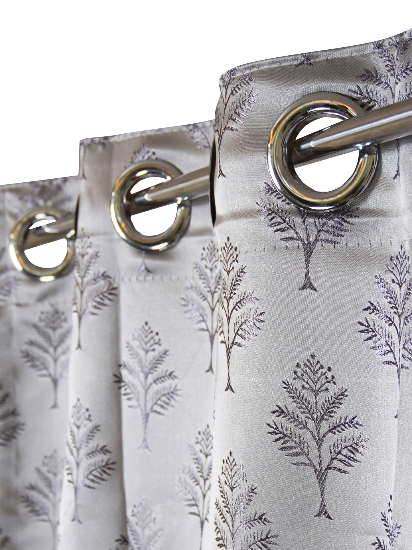 AtoZ Home Decor Fern Embroidered Curtains (Multiple Sizes & Colors)