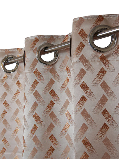 AtoZ Home Decor Printed Geometric Window & Door Curtains (Multiple Sizes & Colors)