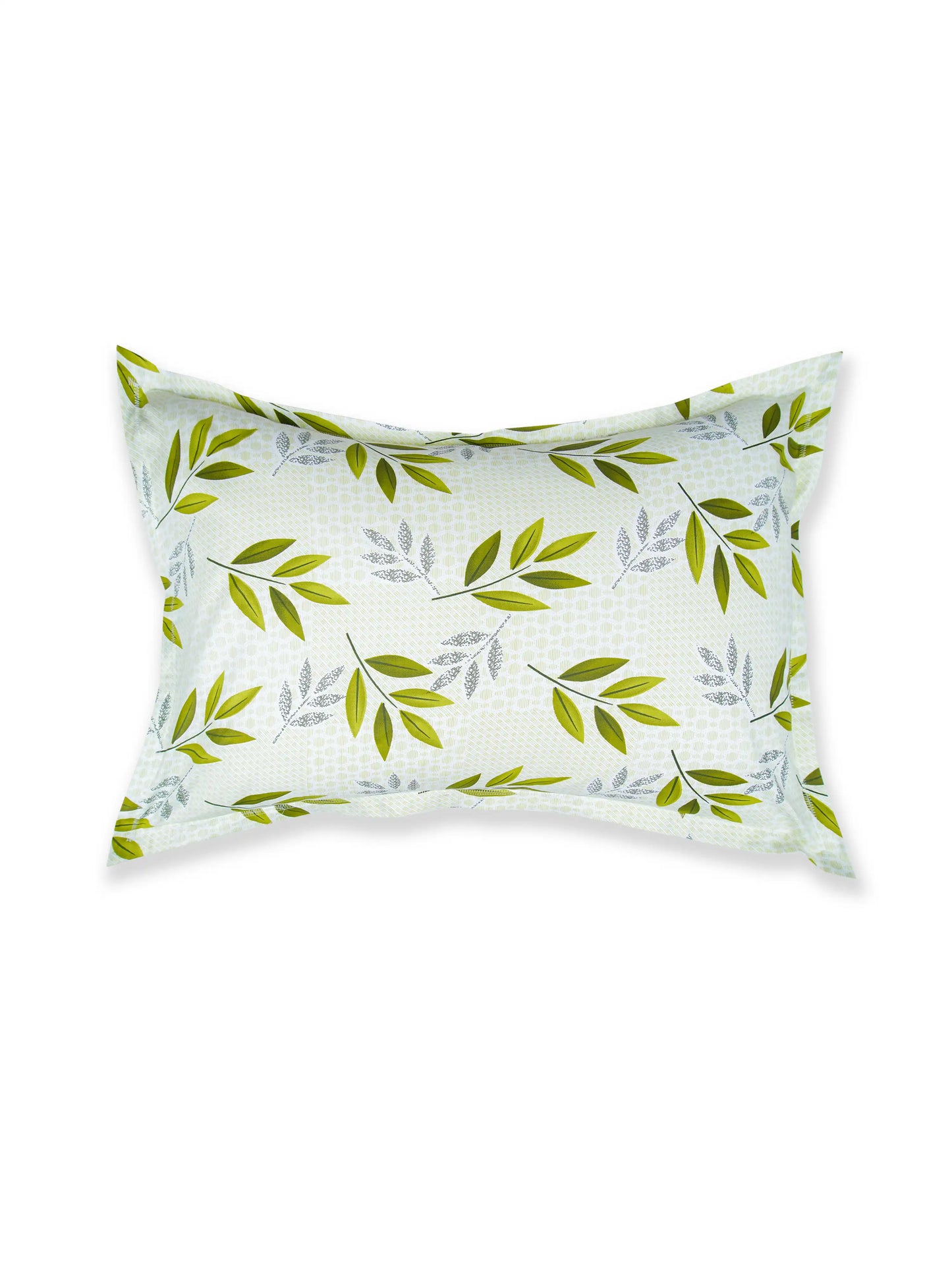 Atoz Home Decor Leaves Printed Cotton Pillow Covers (Set of 1 & 2)