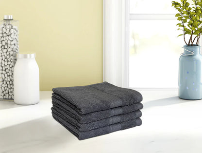 COLORFAS Face Towel Set of 4 Pieces – 100% Cotton by Spaces