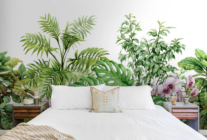 AtoZ Home Decor Tropical Plants Botanical Peel and Stick Wallpaper Wall Mural - Custom & Standard Sizes