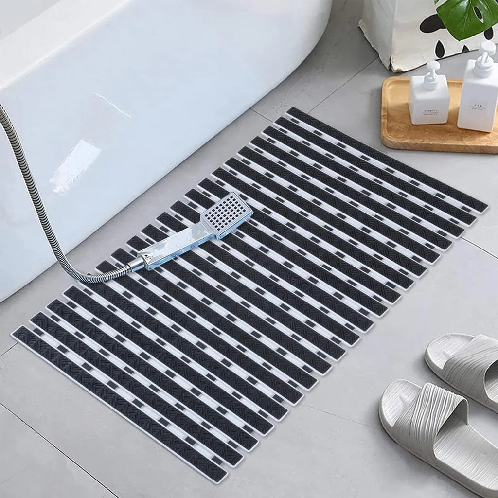Obsessions Premium Anti-Slip Bath Mat with Suction Cups TPE Eco-Friendly