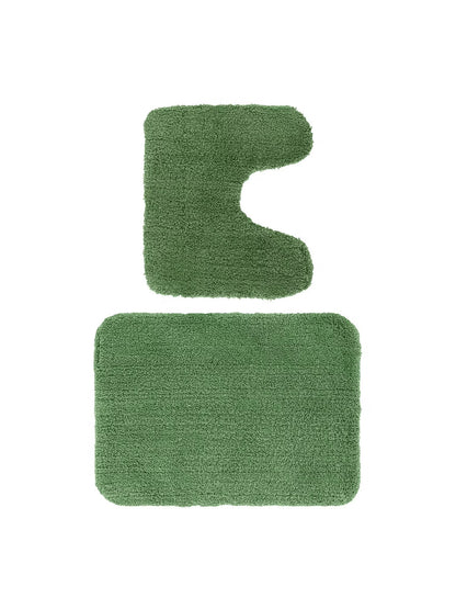 Super Absorbent Anti-Skid Soft Bath Mat & Contour Set | Set Of 2