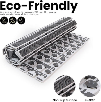 Obsessions Premium Anti-Slip Bath Mat with Suction Cups TPE Eco-Friendly