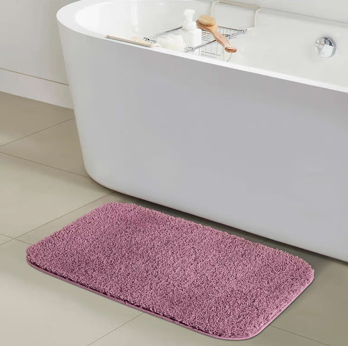 Obsessions Diana Super Soft Anti-Skid Bath Mat & Runner (Multiple Sizes & Colors Available)