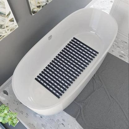 Obsessions Premium Anti-Slip Bath Mat with Suction Cups TPE Eco-Friendly