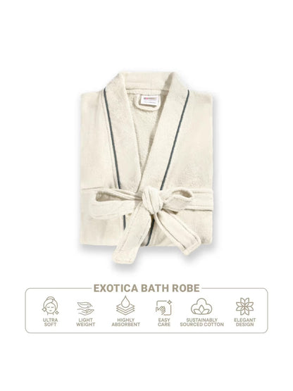 Spaces Exotica Premium Cotton Unisex Bathrobe | Ultra-Soft