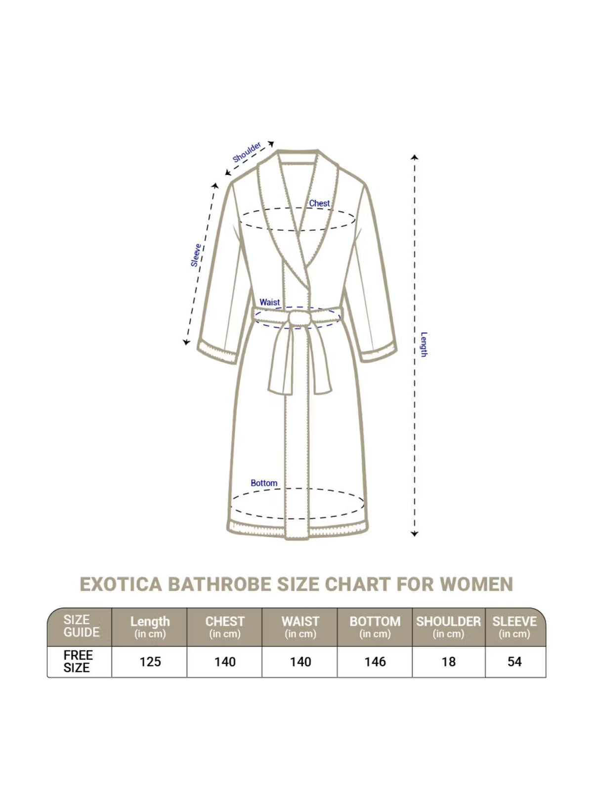 Spaces Exotica Premium Cotton Unisex Bathrobe | Ultra-Soft